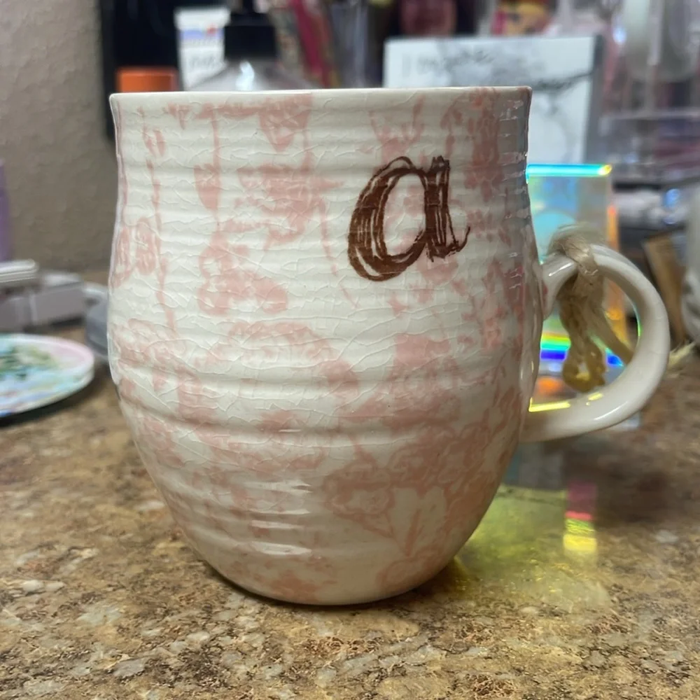 Anthropologie Homegrown Monogram Mug